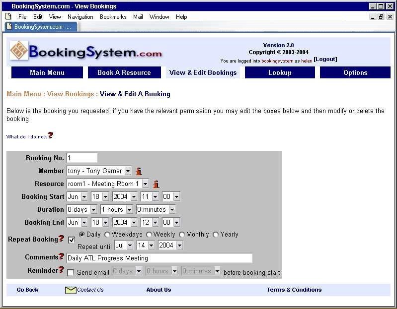 Booking Details Demo (-3945234K)